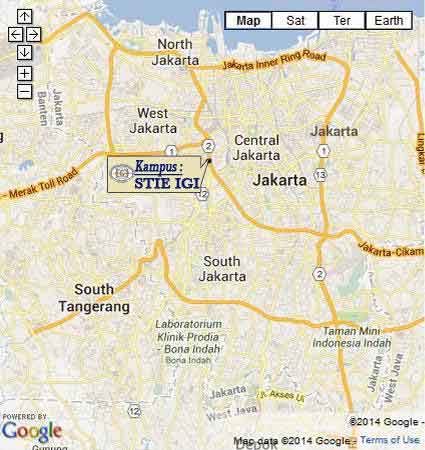 Campus Location & Map (Google Map) STIE IGI Jakarta Pts Ptn